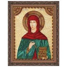 Набор для вышивания бисером абрис АРТ арт. AA-076 Святая Зинаида 23х30 см Abris ART