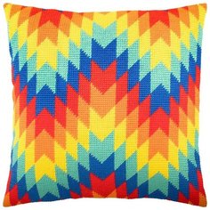 Подушка полукрестом чарiвниця арт. V265 Перу 40х40 см Brvsk