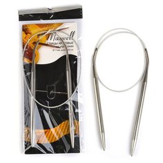 Спицы круговые на тросиках Maxwell Black арт.60-70 ?7,0 мм /60 см