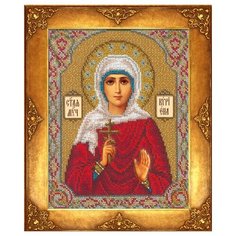 Набор для вышивания бисером русская искусница арт.388 БИ Св. Кириена 18х22,5 см