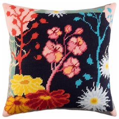 Подушка полукрестом чарiвниця арт. V169 Морские анемоны 40х40 см Brvsk