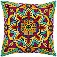 Подушка полукрестом чарiвниця арт. V288 Мандала 40х40 см Brvsk