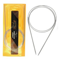 Спицы для вязания круговые Maxwell Gold, металлические на тросике арт.120-20 ?2,0 мм /120 см