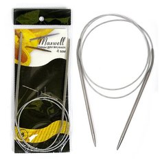 Спицы круговые на тросиках Maxwell Black 80 см арт.#8 4,0мм