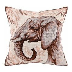 Подушка полукрестом чарiвниця арт. V73 Слон 40х40 см Brvsk