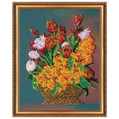 Набор для вышивания бисером абрис АРТ арт. AB-068 Мимоза 20х25,5 см Abris ART