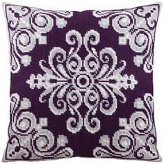 Подушка полукрестом чарiвниця арт. V286 Дамаск 40х40 см Brvsk