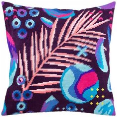 Подушка полукрестом чарiвниця арт. V279 Перья 40х40 см Brvsk