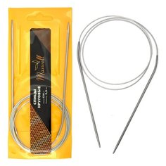 Спицы для вязания круговые Maxwell Gold, металлические на тросике арт.120-25 ?2,5 мм /120 см