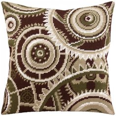 Подушка полукрестом чарiвниця арт. V289 Часы 40х40 см Brvsk