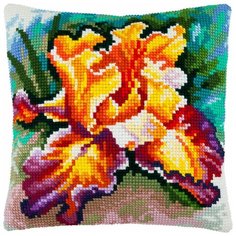 Подушка крестом чарiвниця арт. Z48 Ирис 40х40 см Brvsk