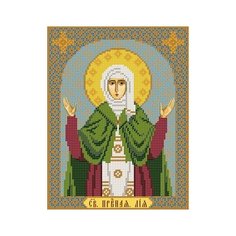 Набор для вышивания бисером нова слобода арт.С9164 Св.Прав.Лия 18х23 см Nova Sloboda