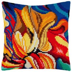 Подушка крестом чарiвниця арт. Z50 Гуашь 40х40 см Brvsk