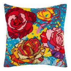 Подушка полукрестом чарiвниця арт. V149 Витраж 40х40 см Brvsk