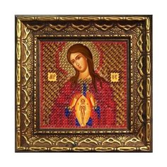Набор для вышивания вышивальная мозаика арт. 2066ДПИ Помощница в родах 10. 5х10. 5см с баг. рамкой