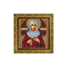 Набор для вышивания вышивальная мозаика арт. 232ПМИ Св.Прав. Иоанна Мироносица 6,5х6,5 см
