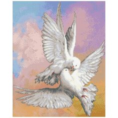 Алмазная мозаика Паутинка Голуби, 40*50 см (ПАУ.М361)