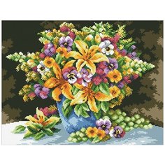 Алмазная мозаика Паутинка Букет с лилиями, 45*35 см (ПАУ.М255)