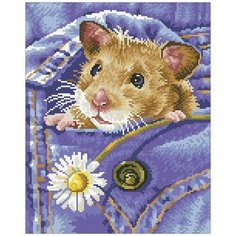 Алмазная мозаика Паутинка Хомячок, 28*35 см (ПАУ.М336)