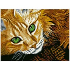 Алмазная мозаика Паутинка Рыжий кот, 40*30 см (ПАУ.М367)