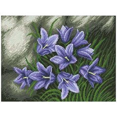 Алмазная мозаика Паутинка Колокольчики, 40*30 см (ПАУ.М257)