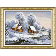 Алмазная мозаика Паутинка Уголок зимы, 50*35 см (ПАУ.М443)