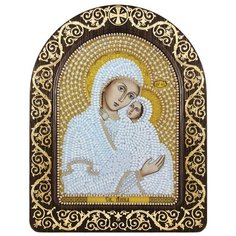 Набор для вышивания бисером нова слобода арт.СН5019 Св.Анна с младенцем Марией 13,5х17 см Nova Sloboda