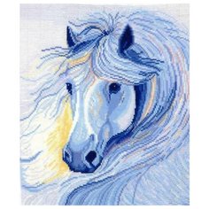 Набор для вышивания сделай своими руками арт.Б-14 Белогривая лошадь 26х28 см