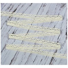 Тесьма вязаная 8мм 60046 цв.003 белый уп.25м Ideal