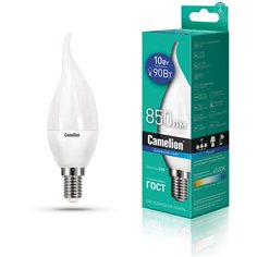 Светодиодная лампочка Camelion LED10-CW35/865/E14