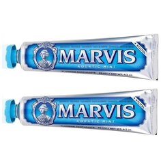 Комплект зубных паст Marvis Aquatic Mint Свежая мята, 2 шт по 85 мл