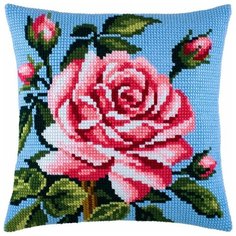 Подушка крестом чарiвниця арт. Z35 Роза 40х40 см Brvsk