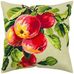Подушка полукрестом чарiвниця арт. V329 Ветка яблони 40х40 см Brvsk