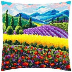 Подушка полукрестом чарiвниця арт. V251 Прованс 40х40 см Brvsk