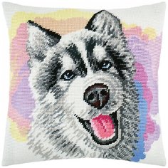 Подушка полукрестом чарiвниця арт. V267 Хаски 40х40 см Brvsk