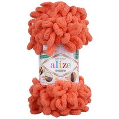 Пряжа для вязания Ализе Puffy (100% микрополиэстер) 5х100г/9.5м цв.619 коралловый Alize