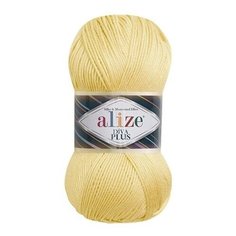 Пряжа Alize Diva Plus 100г 220м (100% микрофибра акрил) (509 лимон) 5 мотков