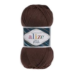 Пряжа для вязания Alize Diva Plus 100г 220м (100% микрофибра акрил) (26 коричневый), 5 мотков