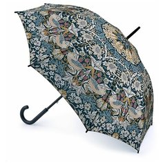 L788-3847 StrawberryThief (Птицы) Зонт женский трость Morris Co Fulton