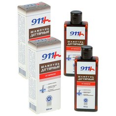 911 Шампунь от перхоти дегтярный 150 мл N 1 / Комплект 2 уп. 911+
