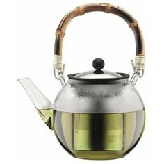 Чайник заварочный ASSAM с бамбуковой ручкой, с фильтром, 1.5 л. Bodum