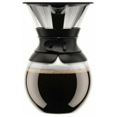 Кофейник кемекс Bodum Pour Over с многоразовым сито-фильтром, 1л, 11571-01S
