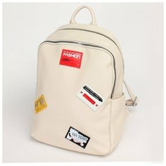 Сумка женская искусственная кожа VF-591770 (рюкзак), 2отд, 4внут+3внеш/карм, бежевый SALE 235712 Velina Fabbiano