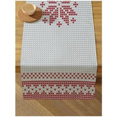 Дорожка на стол 45х140 см Новогодний узор sfer.tex