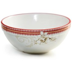 Салатник глубокий 20 см из керамики Яблоки Ceramiche Mirella