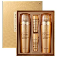 TONY MOLY Intense Care Gold 24K Snail Skin Care Set Набор средств для лица, 140 мл*2.