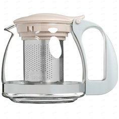LR06-19 Заварочный чайник LARA <700мл> силикатное стекло, стальной фильтр, подъем крышки