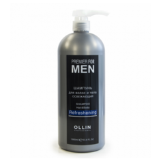 OLLIN Premier For Men Shampoo Hair&Body Refreshening - Шампунь для волос и тела освежающий
