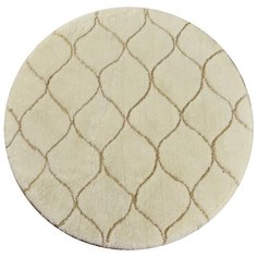 Коврик для ванной круглый 90x90 см, экрю, 8682125921303 Chilai Home