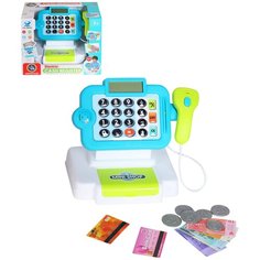 Игровой набор детский "Супермаркет", игрушечная касса с игрушечным калькулятором, сканер, игрушечные деньги, игрушечная кредитная карта, на батарейках, звук, для девочек, для мальчиков, для детей, детские ролевые игры, развивающая обучающая игрушка, д Компания Друзей